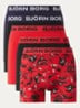 Boxershort met logoband in 5-pack - Rood