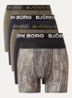 Boxershort met logoband van microfiber in 5-pack - Donkerblauw