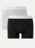 Boxershorts met logoband in 2-pack - Grijs