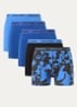 Boxershorts met logoband in 3-pack - Donkerblauw