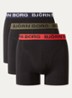 Boxershorts met logoband in 3-pack - Zwart