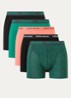Boxershorts met logoband in 3-pack - Donkergroen