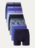 Boxershorts met logoband in 3-pack - Blauw