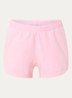 Low waist wide fit shorts met steekzakken - Roze