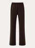 Studio Oversized high waist loose fit joggingsbroek met steekzakken - Bruin