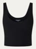 Studio sport bh met ribstructuur en medium support - Zwart