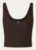 Studio sport bh met ribstructuur en medium support - Bruin