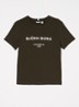 T-shirt met logoprint - Legergroen