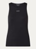 Tanktop met logo- en backprint - Zwart