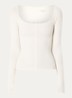 Trainings longsleeve met ronde hals - Gebroken wit