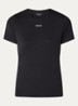 Trainings T-shirt met logo- en backprint - Zwart