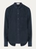 Bodi blouse met borstzak - Donkerblauw