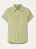 Mia blouse met borstzakken - Lindegroen
