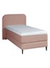 Treviso eenpersoons boxspring combinatie inclusief matras en topper - Oudroze
