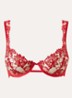 Samara beugel bh van mesh - Rood