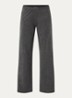 Geifa fijngebreide high waist straight fit broek - Antraciet
