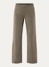 Geifa fijngebreide high waist straight fit broek - Lichtbruin