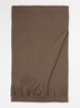 Albas fijngebreide sjaal van wol 190 x 25 cm - Khaki