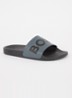 Aryeh slipper met logo - Donkergrijs