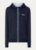Authentic sweatvest met capuchon en logo - Dark Blue-403 / Blauw