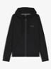 Authentic sweatvest met capuchon en logo - Black-004 / Zwart