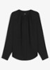 Banorah blouse in zijdeblend - Black-001 / Zwart