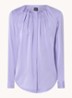 Banorah blouse van zijde met gedrapeerde hals  - Lila
