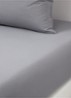 Beboss hoeslaken van katoen, hoekhoogte 35 cm - Grijs