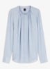 Blouse met plooien - Bright Purple-527 / Paars