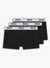 Boxershorts met logoband in 3-pack - Zwart