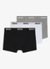 Boxershorts met logoband in 3-pack - Grijs