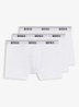 Boxershorts met logoband in 3-pack - Gebroken wit