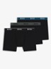 Boxershorts met logoband in 3-pack - Petrol