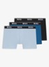 Boxershorts met logoband in 3-pack - Open Blue-462 / Blauw