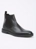 Calev chelsea boot van leer - Zwart