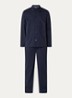 Chris pyjamaset met logo - Donkerblauw