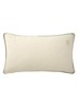 Clayton sierkussenhoes van linnen 31 x 55 cm - Wit