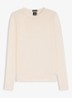Ferpina fijngebreide pullover van scheerwol - Beige