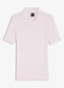 Feskus ribgebreide polo met logostiksel - Light/Pastel Pink-680 / Roze