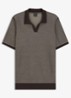 Fijngebreide polo met polokraag - Dark Brown-207 / Bruin