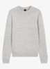 Fijngebreide trui met gemêleerd dessin - Open Grey-086 / Grijs