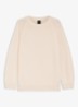 Fovila fijngebreide pullover met ronde hals - Beige