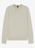 Gebreide trui van katoen en kasjmier met logolabel - Light Beige-271 / Beige