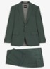 H-Jeckson regular fit 2-delig pak in scheerwolblend - Groen