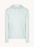 Hoodie van katoenen sweatstof met logopatch - Mint
