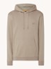 Hoodie van katoenen sweatstof met logopatch - Lichtbruin