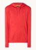 Hoodie van katoenen sweatstof met logopatch - Rood