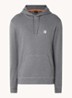 Hoodie van katoenen sweatstof met logopatch - Grijs