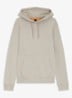 Hoodie van katoenen sweatstof met logopatch - Taupe
