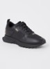 Jonah sneaker met mesh details - Zwart